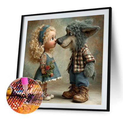 Funny Little Girl - Full Square Drill Diamond Painting 40*40CM