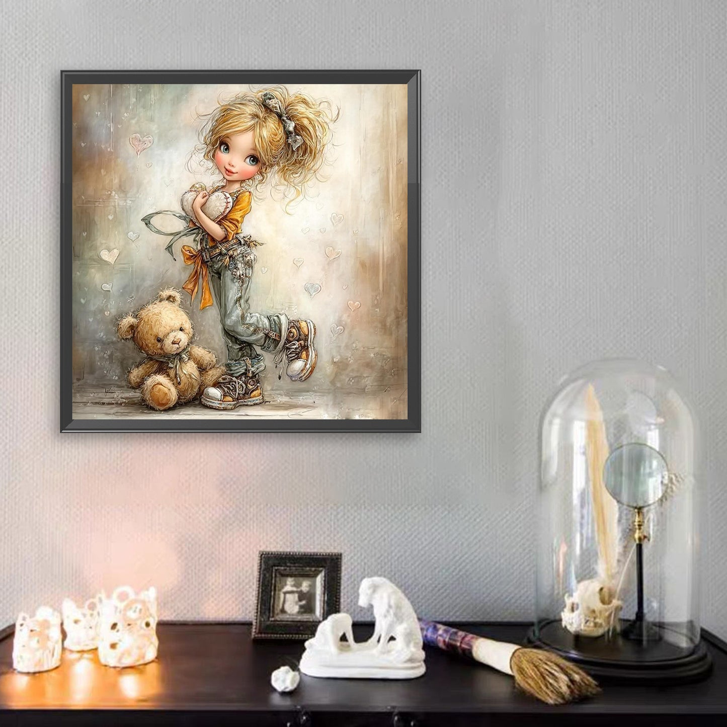 Funny Little Girl - Full Square Drill Diamond Painting 40*40CM