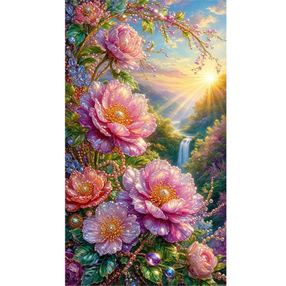 Flowers - Full Round Drill Diamond Painting 40*70CM