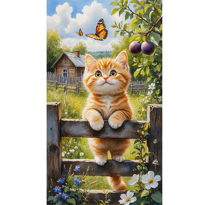 Cats - Full Round Drill Diamond Painting 40*70CM
