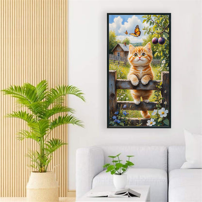 Cats - Full Round Drill Diamond Painting 40*70CM