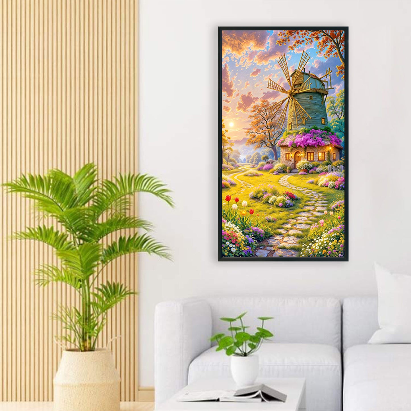 Windmill - Full Round Drill Diamond Painting 40*70CM