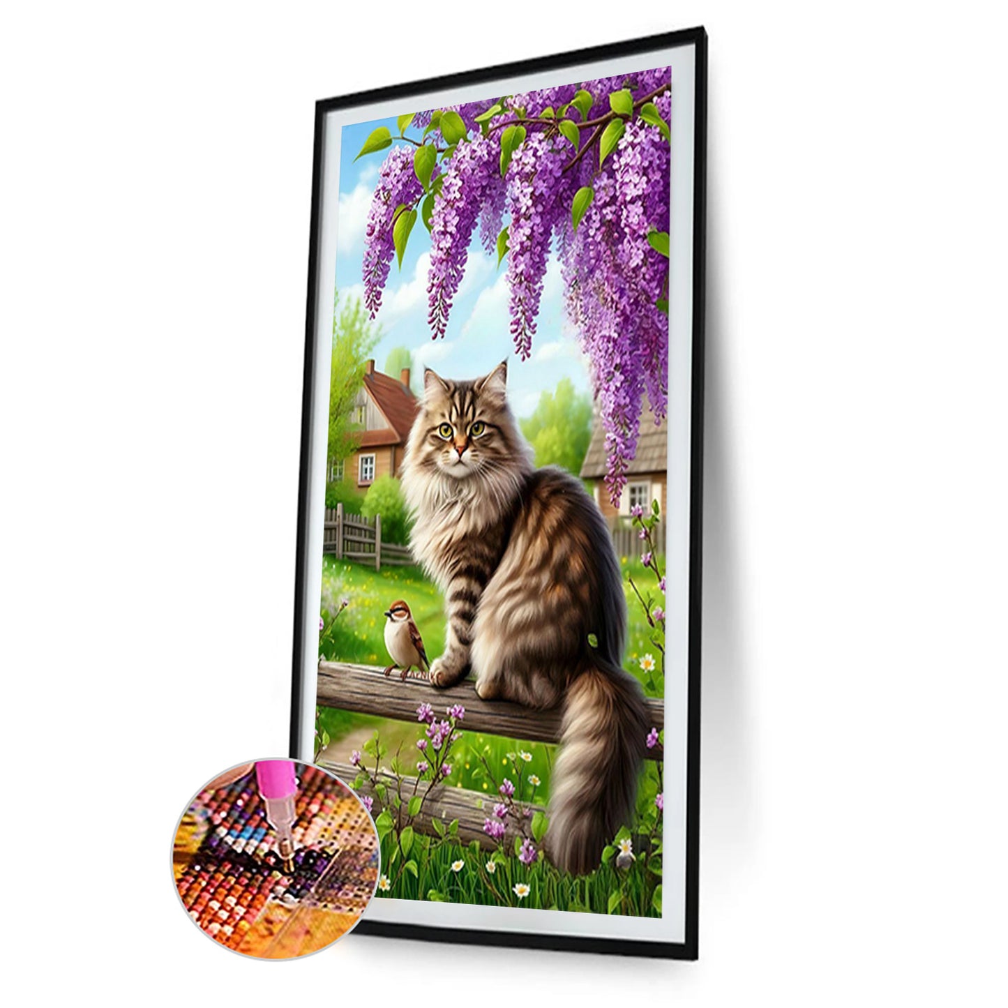 Cats - Full Round Drill Diamond Painting 40*70CM