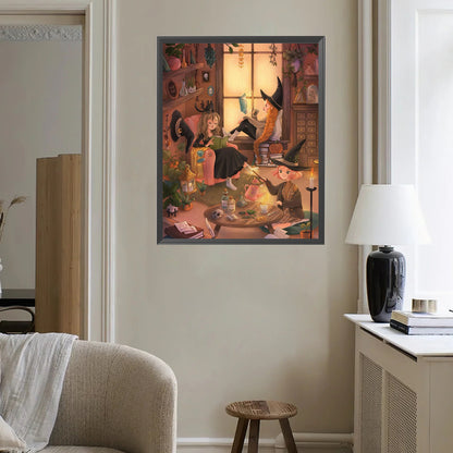 Magic Witch - Full Square Drill Diamond Painting 40*50CM