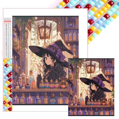 Magic Witch - Full Square Drill Diamond Painting 40*50CM