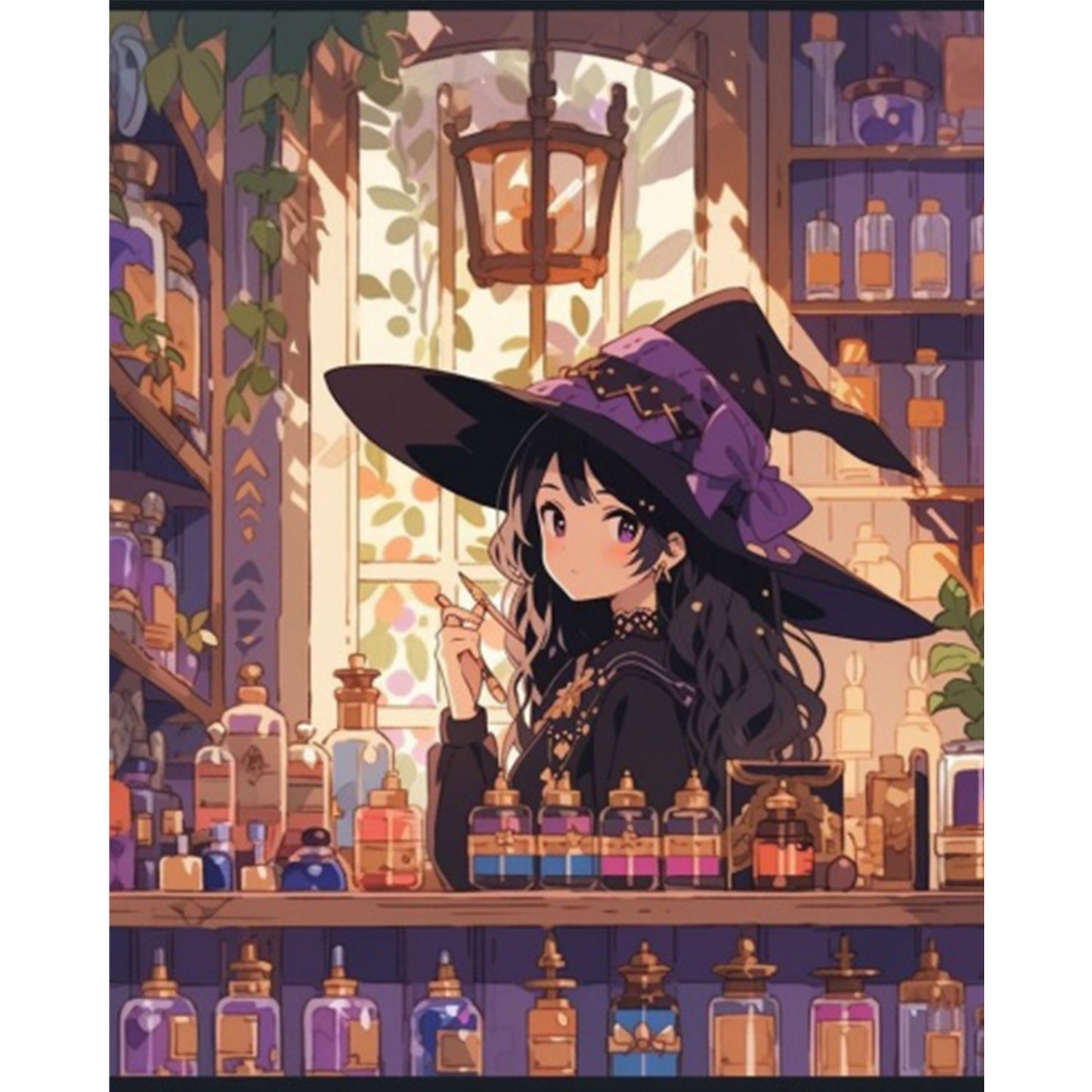 Magic Witch - Full Square Drill Diamond Painting 40*50CM