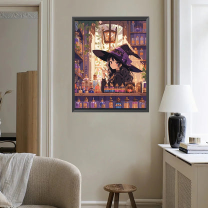 Magic Witch - Full Square Drill Diamond Painting 40*50CM