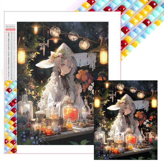 Magic Witch - Full Square Drill Diamond Painting 40*50CM