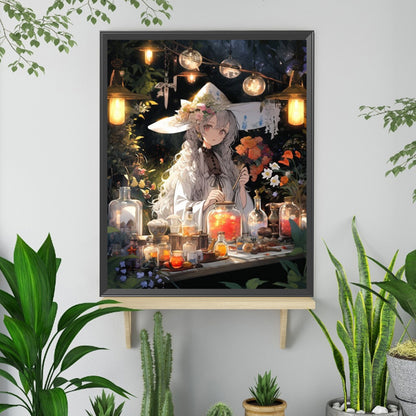Magic Witch - Full Square Drill Diamond Painting 40*50CM
