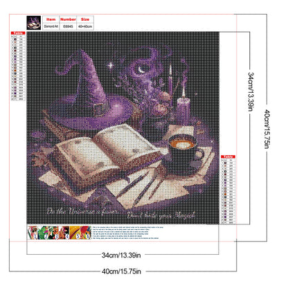 Magic Witch - Full Round Drill Diamond Painting 40*40CM