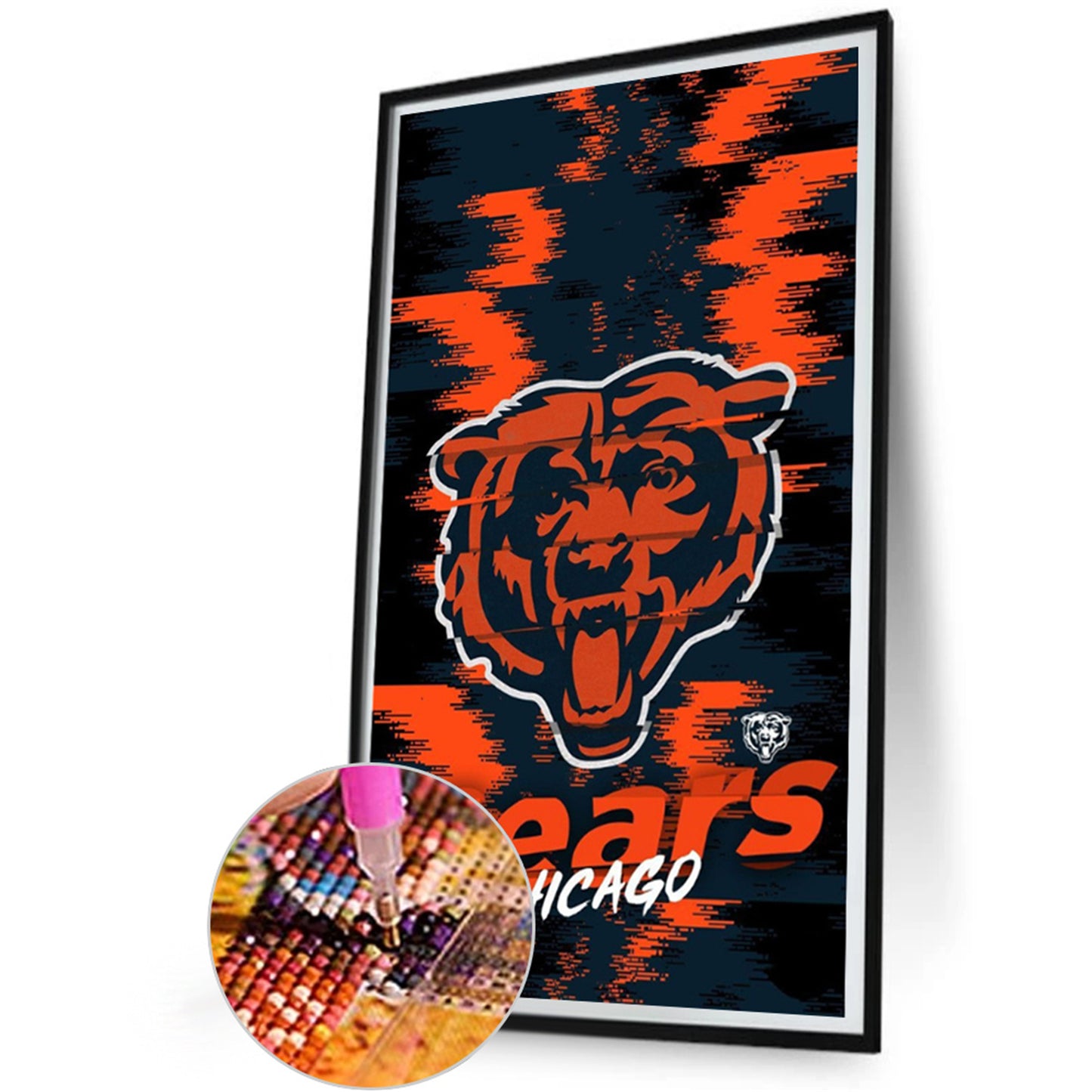 Chicago Bears - Full Round Drill Diamond Painting 30*55CM
