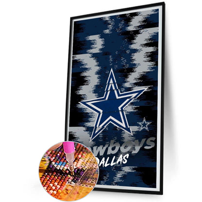 Dallas Cowboys - Full Round Drill Diamond Painting 30*55CM