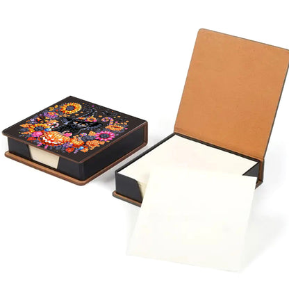 5D DIY PU Diamond Art Note Box with 160 Sheets Paper Mosaic Kit (Halloween)