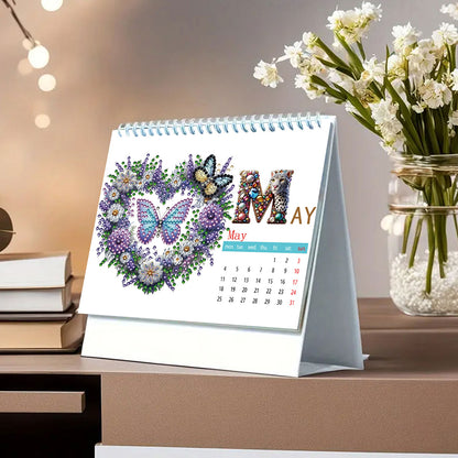 5D/DIY Diamond Painting Calendar Kit Partial Drill Diamond Art Paper Calendar