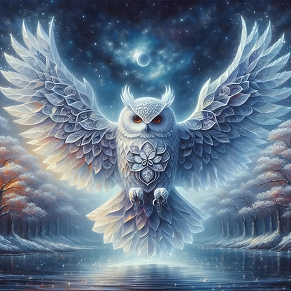 Owl - Full Round Drill Diamond Painting 30*30CM