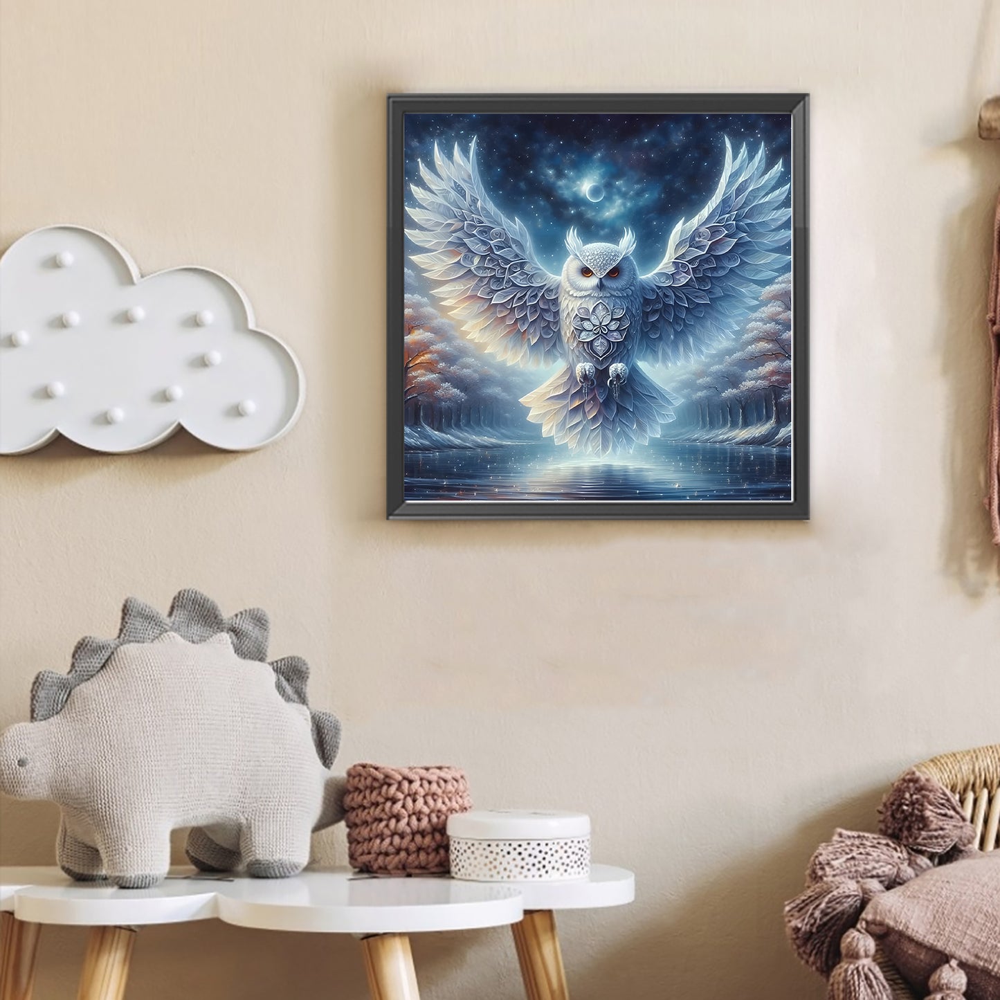 Owl - Full Round Drill Diamond Painting 30*30CM