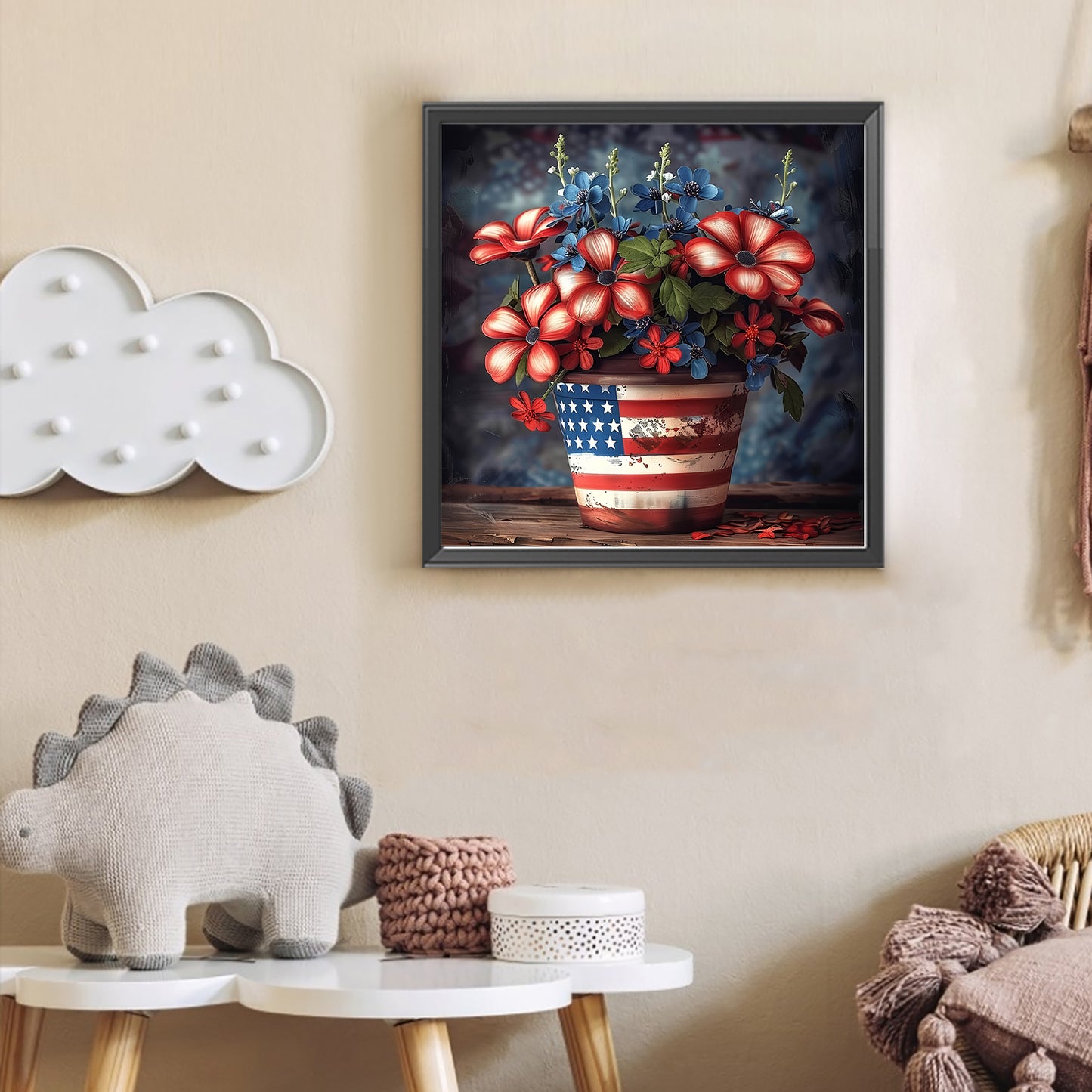 Flower Bouquet In A Flowerpot - Full Round Drill Diamond Painting 30*30CM