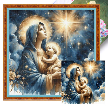 Virgin Mary - 11CT Stamped Cross Stitch 40*40CM