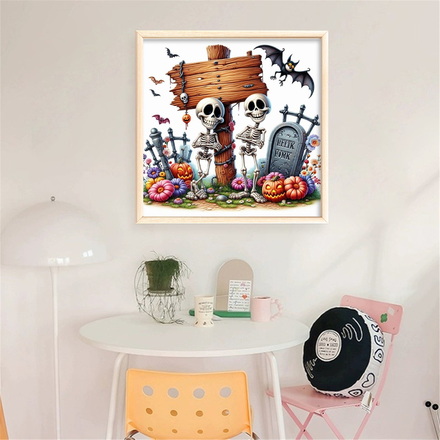 Skull - 11CT Stamped Cross Stitch 40*40CM