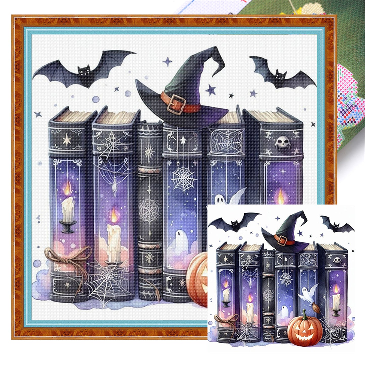 Magic Book - 11CT Stamped Cross Stitch 40*40CM