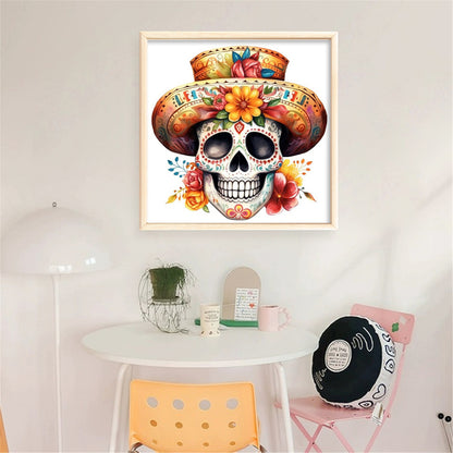 Skull - 11CT Stamped Cross Stitch 40*40CM