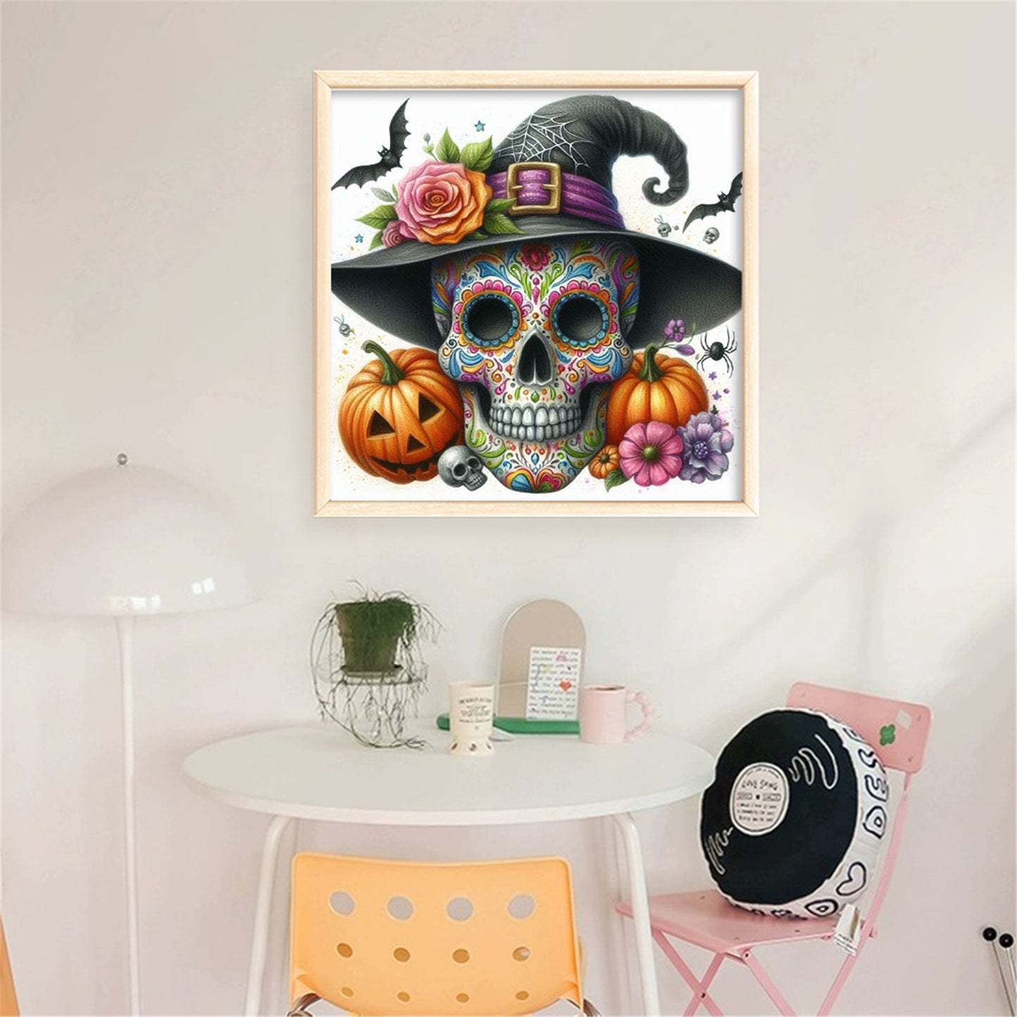 Skull - 11CT Stamped Cross Stitch 40*40CM