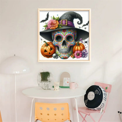 Skull - 11CT Stamped Cross Stitch 40*40CM