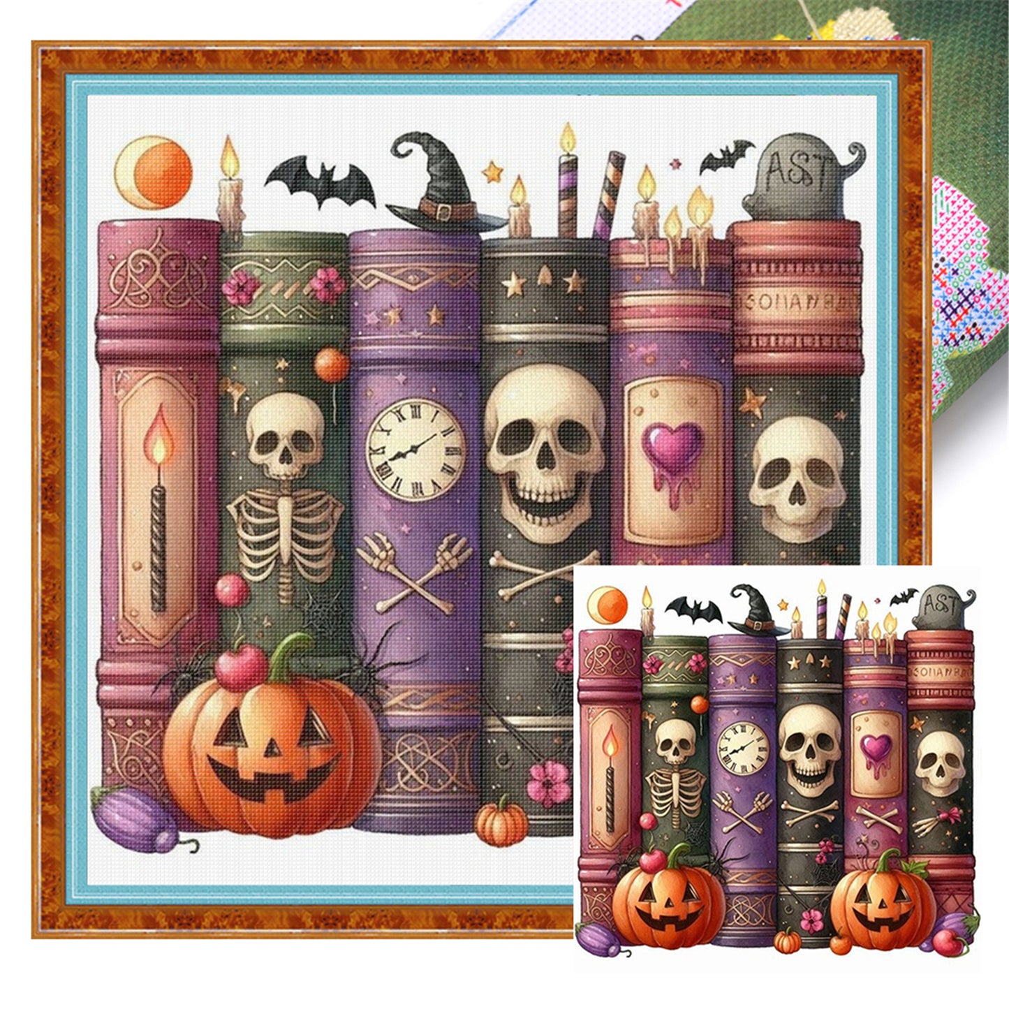 Magic Book - 11CT Stamped Cross Stitch 40*40CM