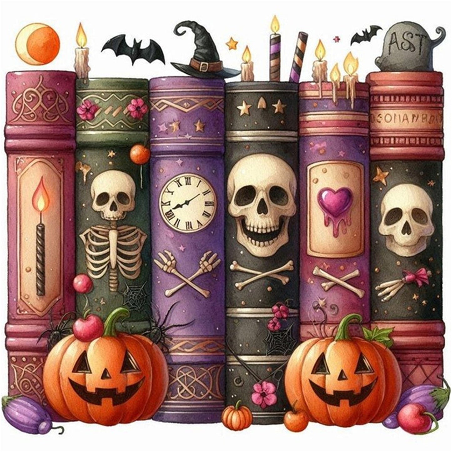 Magic Book - 11CT Stamped Cross Stitch 40*40CM