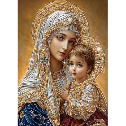 Religious Madonna - Special Shaped Drill Diamond Painting 30*40CM