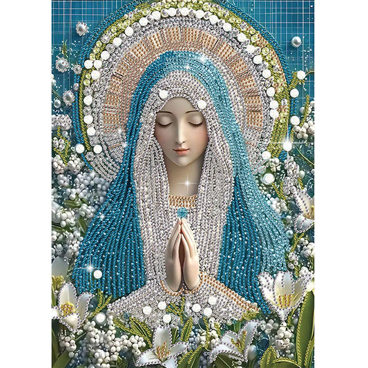 Religious Madonna - Special Shaped Drill Diamond Painting 30*40CM