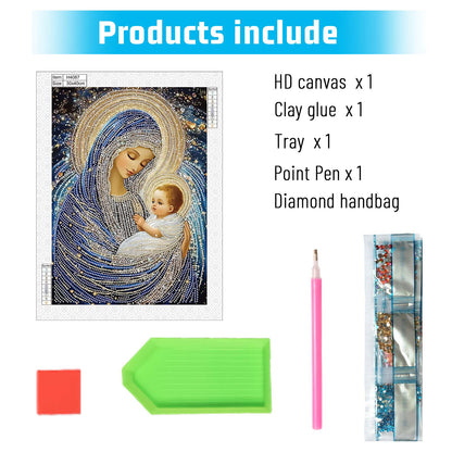 Religious Madonna - Special Shaped Drill Diamond Painting 30*40CM
