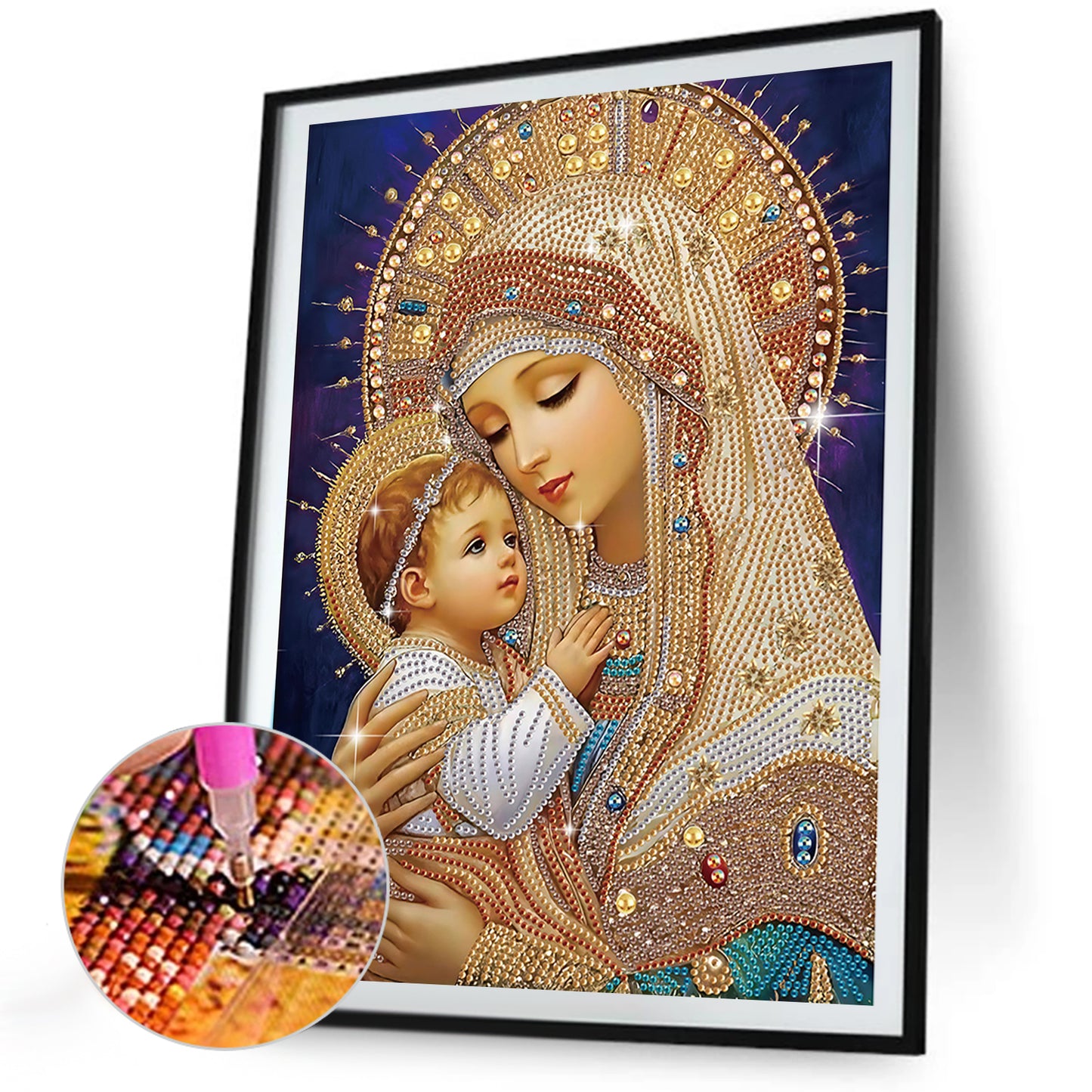 Religious Madonna - Special Shaped Drill Diamond Painting 30*40CM
