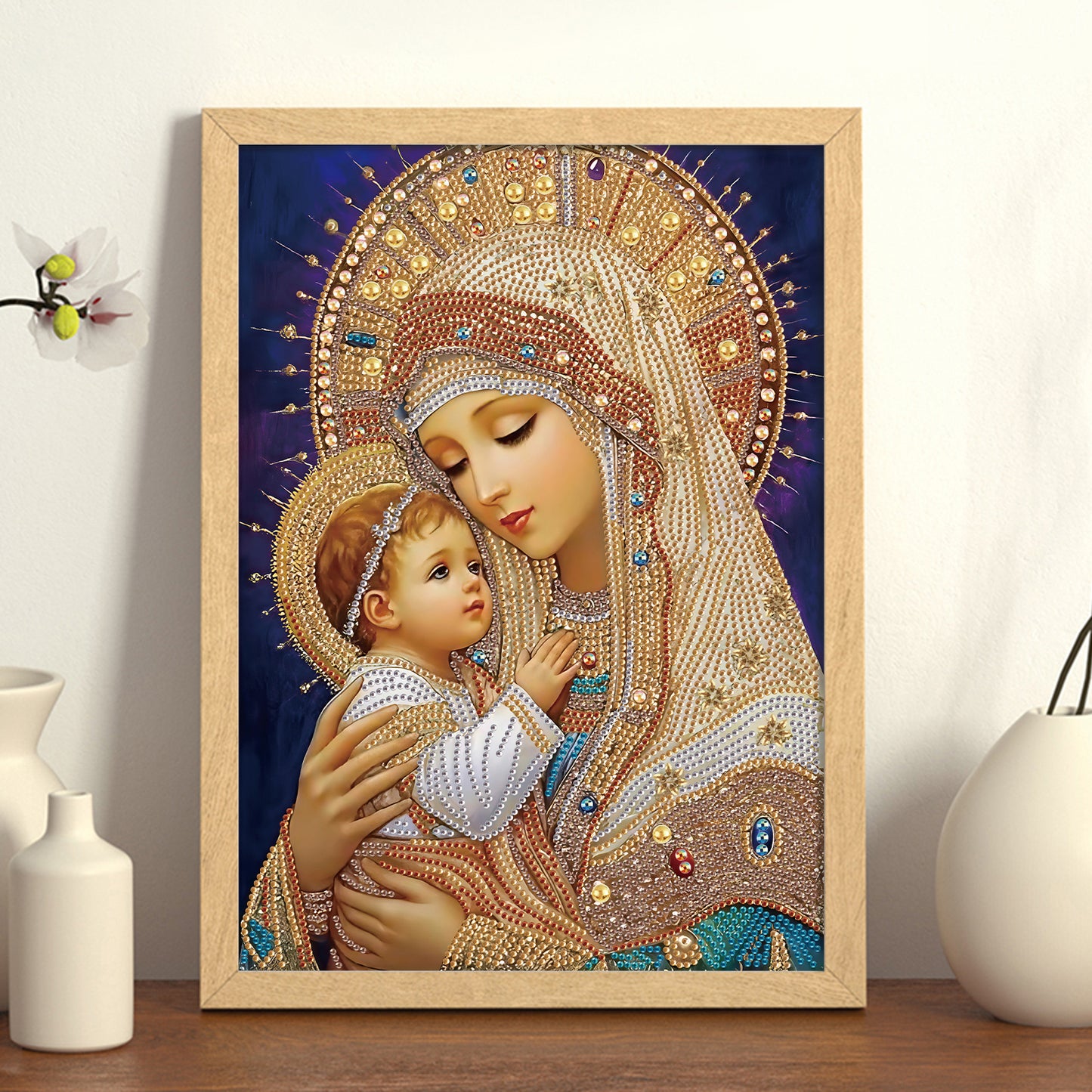 Religious Madonna - Special Shaped Drill Diamond Painting 30*40CM