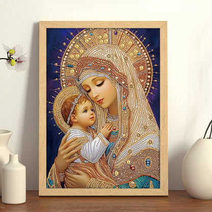 Religious Madonna - Special Shaped Drill Diamond Painting 30*40CM