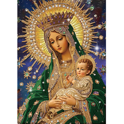 Religious Madonna - Special Shaped Drill Diamond Painting 30*40CM