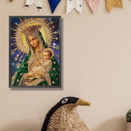 Religious Madonna - Special Shaped Drill Diamond Painting 30*40CM
