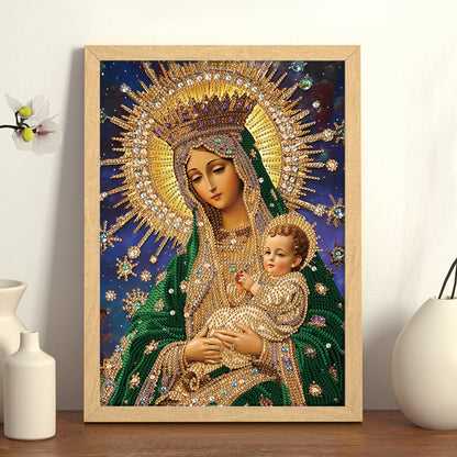 Religious Madonna - Special Shaped Drill Diamond Painting 30*40CM