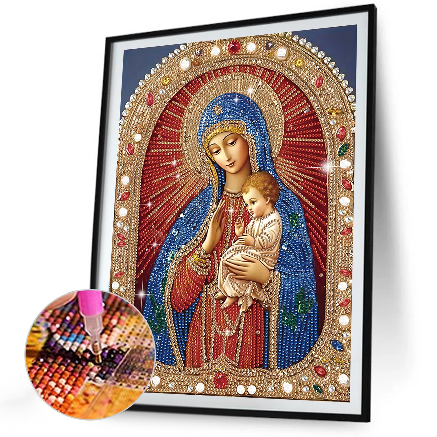 Religious Madonna - Special Shaped Drill Diamond Painting 30*40CM