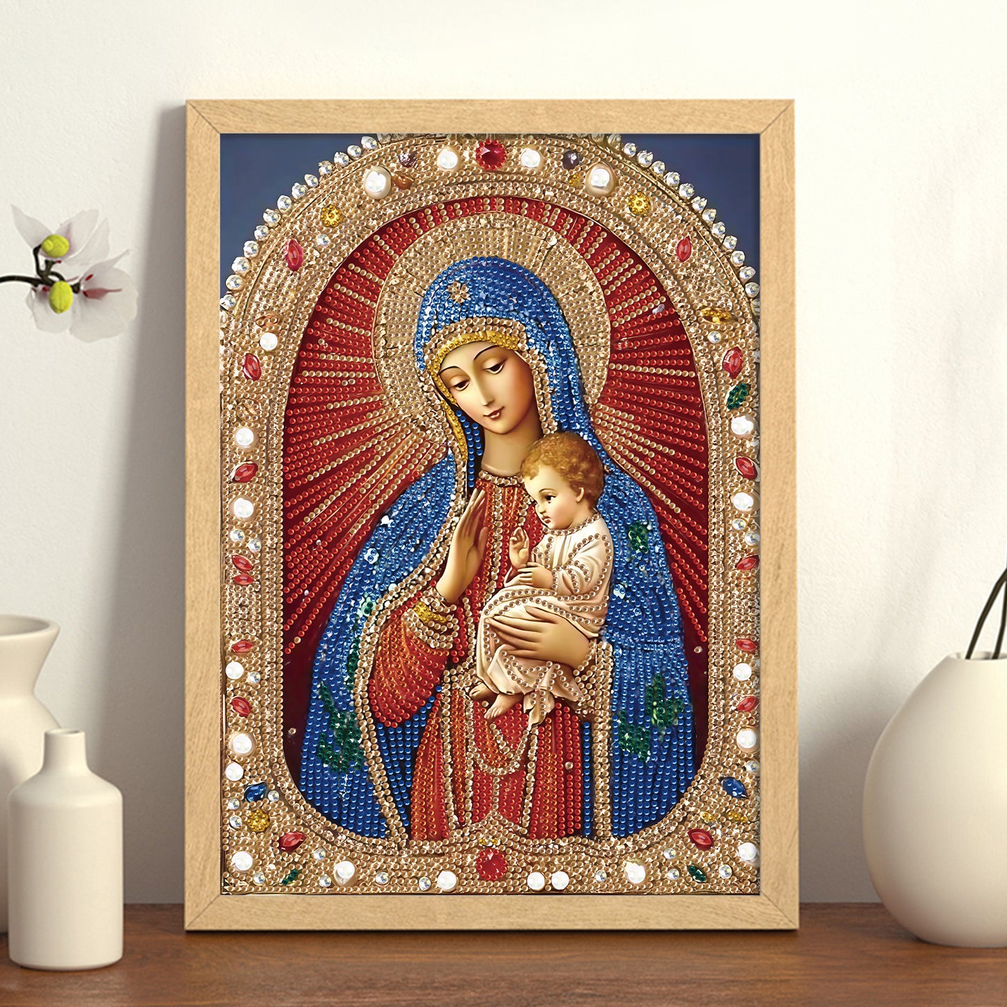 Religious Madonna - Special Shaped Drill Diamond Painting 30*40CM