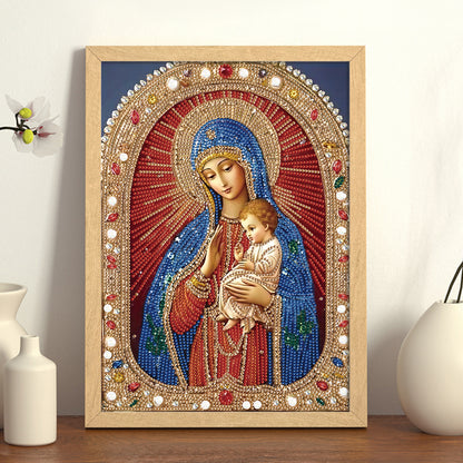 Religious Madonna - Special Shaped Drill Diamond Painting 30*40CM