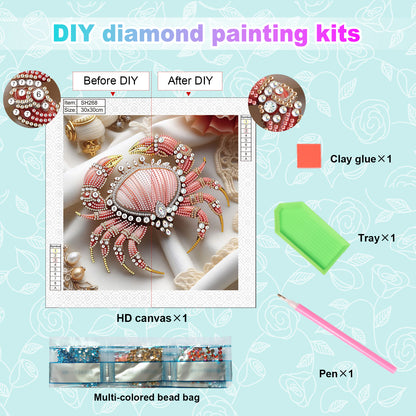 Crab - Special Shaped Drill Diamond Painting 30*30CM