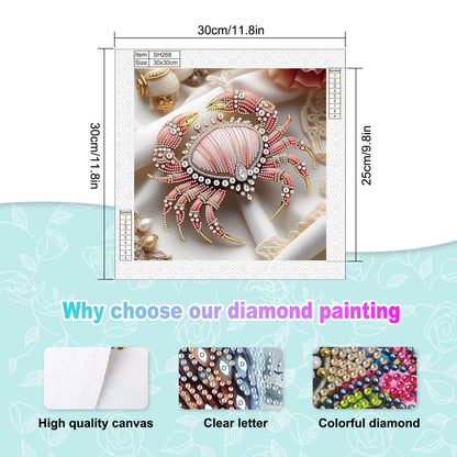 Crab - Special Shaped Drill Diamond Painting 30*30CM