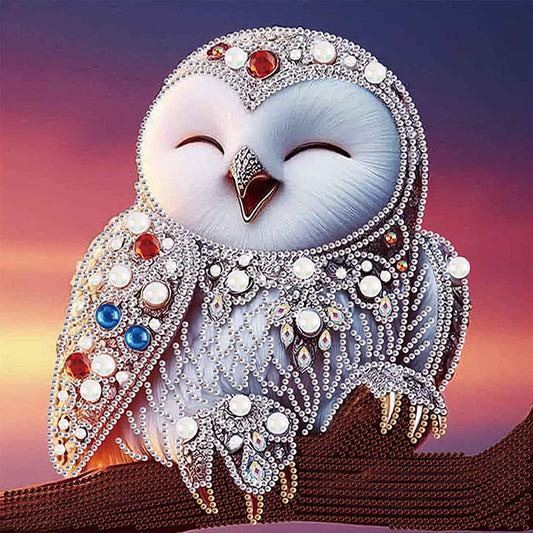 Owl - Special Shaped Drill Diamond Painting 30*30CM
