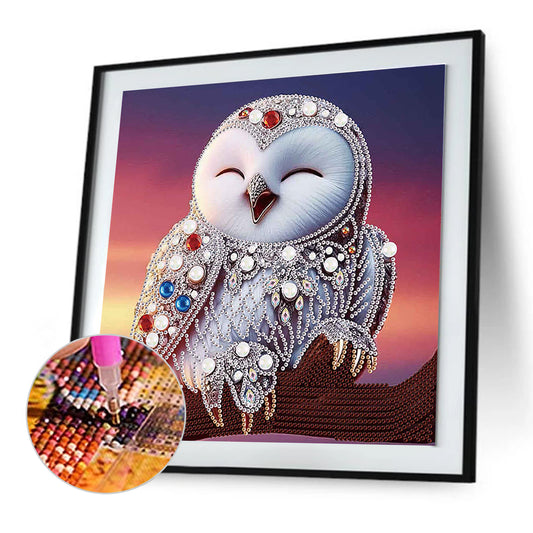 Owl - Special Shaped Drill Diamond Painting 30*30CM