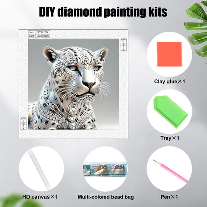 Leopard - Special Shaped Drill Diamond Painting 30*30CM