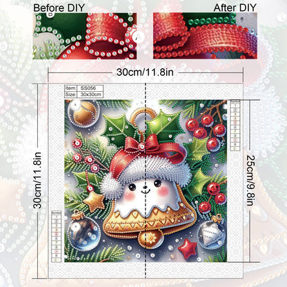 Jingle Bells - Special Shaped Drill Diamond Painting 30*30CM