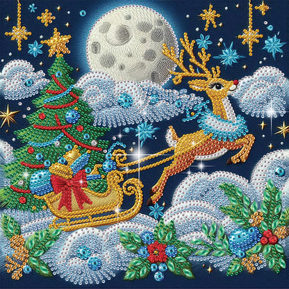 Christmas Sleigh - Special Shaped Drill Diamond Painting 30*30CM
