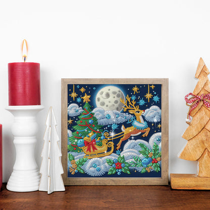 Christmas Sleigh - Special Shaped Drill Diamond Painting 30*30CM