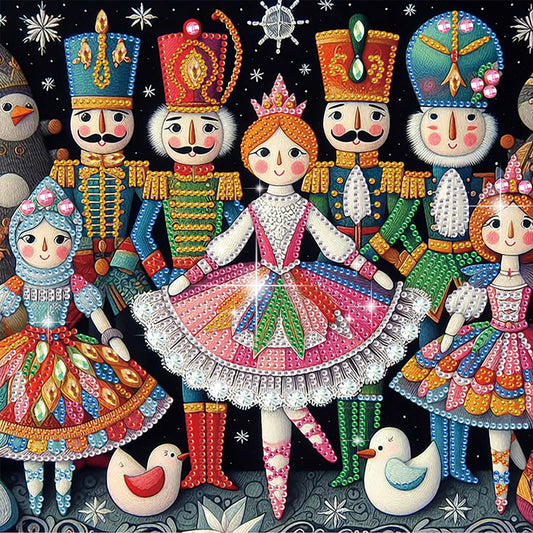 Christmas Nutcracker - Special Shaped Drill Diamond Painting 30*30CM